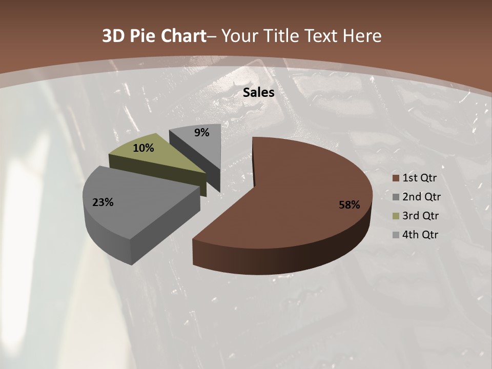 Pattern Wheel Tire PowerPoint Template