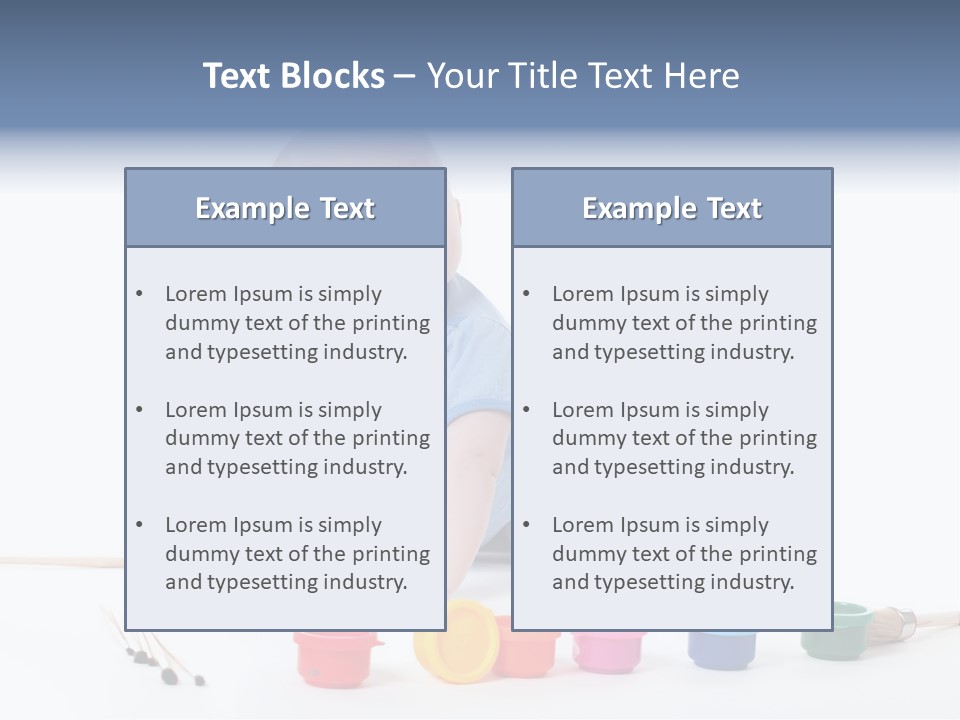Portrait Beautiful Caucasian PowerPoint Template
