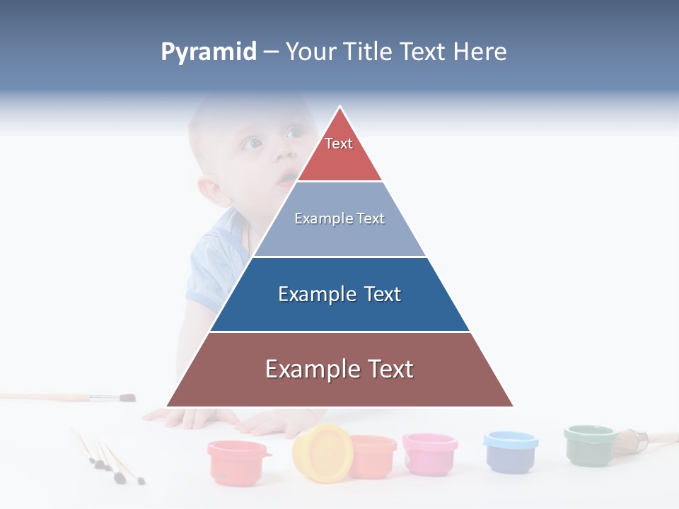 Portrait Beautiful Caucasian PowerPoint Template