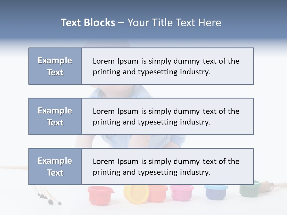 Portrait Beautiful Caucasian PowerPoint Template
