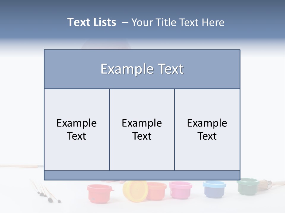 Portrait Beautiful Caucasian PowerPoint Template