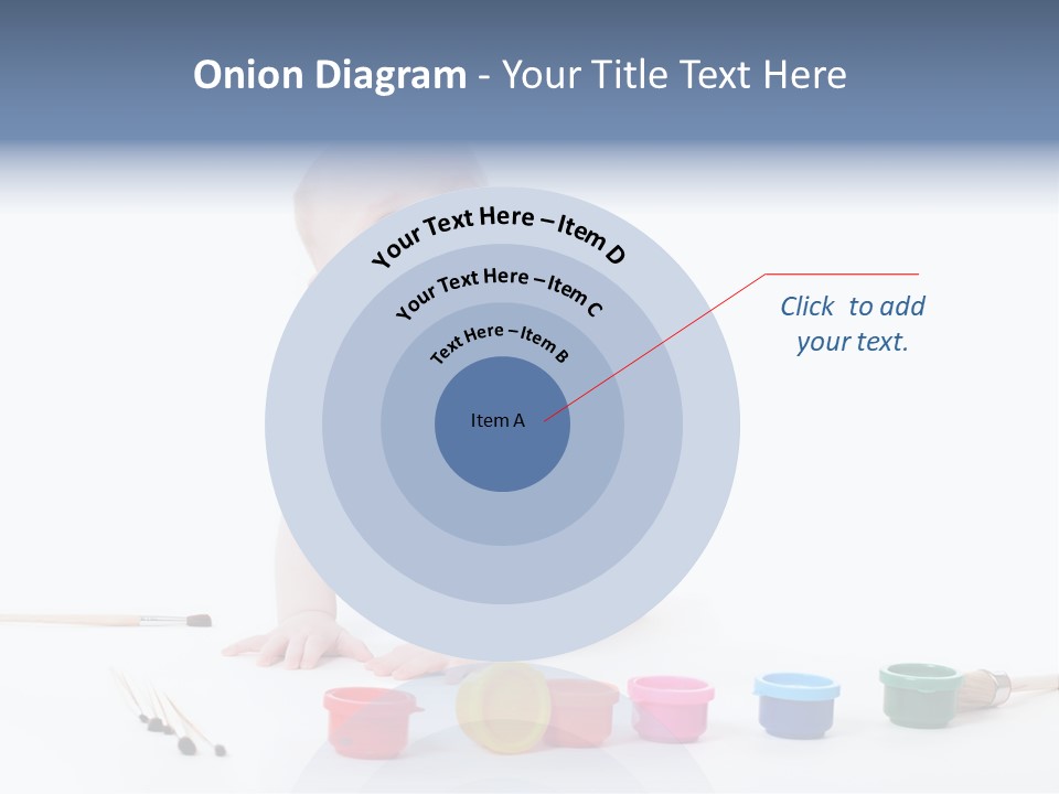 Portrait Beautiful Caucasian PowerPoint Template