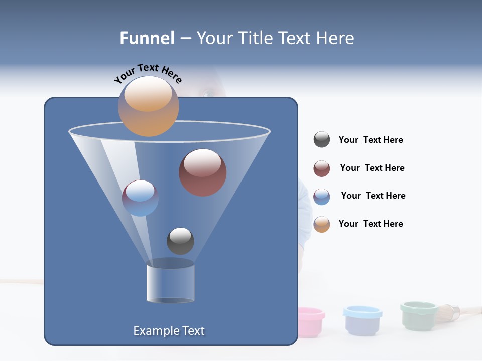 Portrait Beautiful Caucasian PowerPoint Template