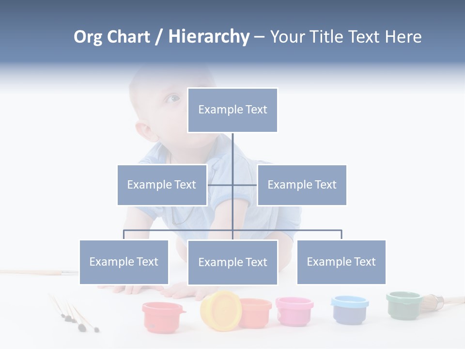 Portrait Beautiful Caucasian PowerPoint Template