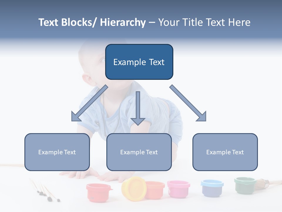 Portrait Beautiful Caucasian PowerPoint Template