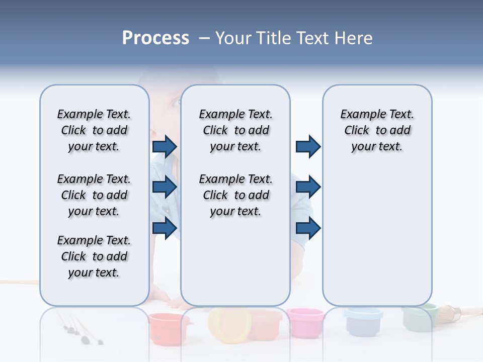 Portrait Beautiful Caucasian PowerPoint Template