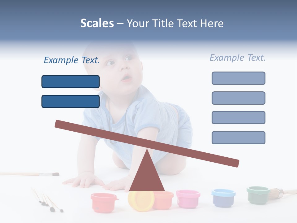 Portrait Beautiful Caucasian PowerPoint Template