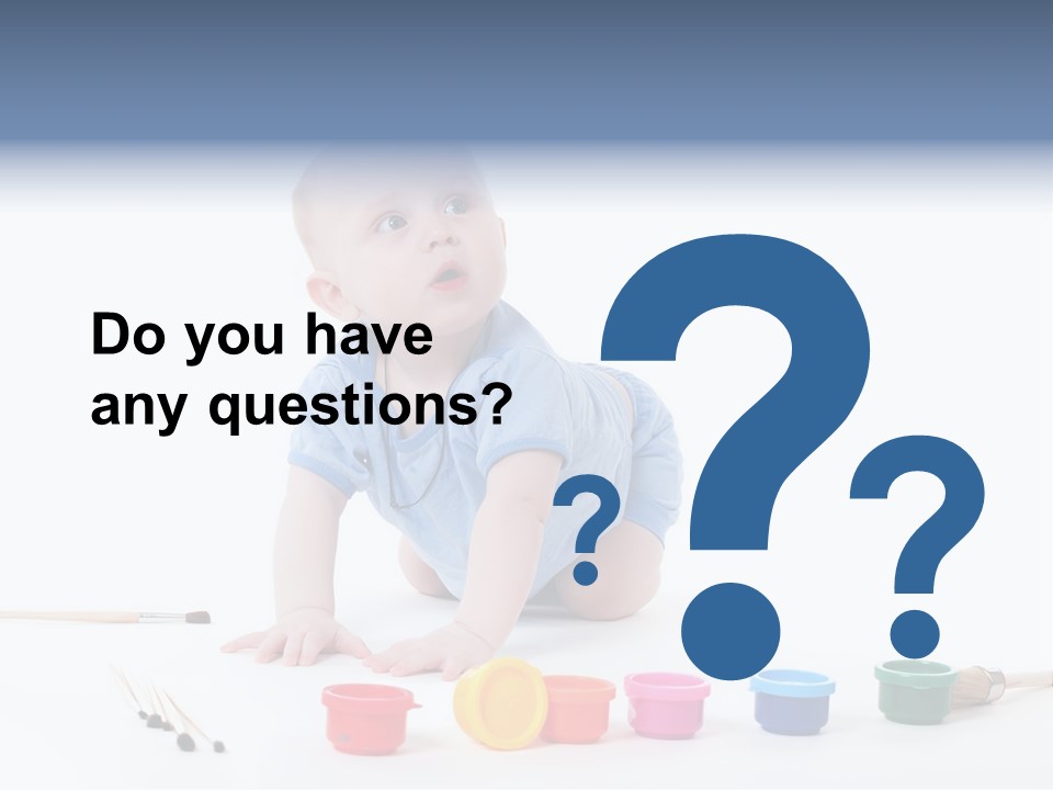 Portrait Beautiful Caucasian PowerPoint Template