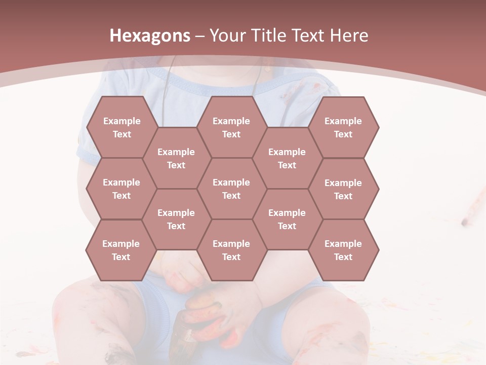 Blue Kid Paint PowerPoint Template