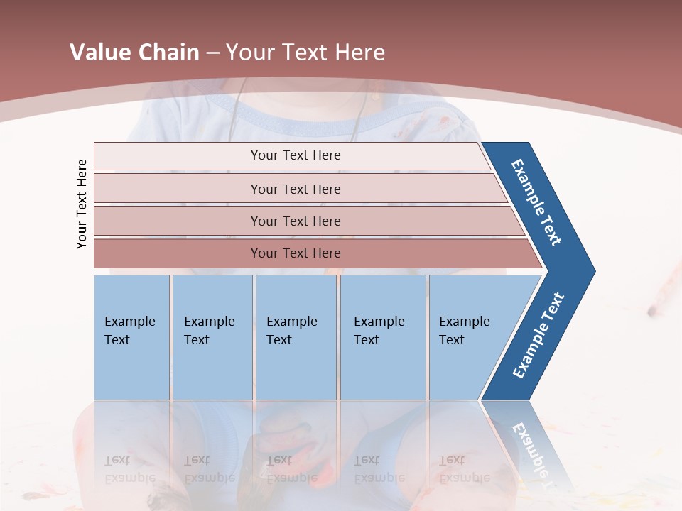 Blue Kid Paint PowerPoint Template