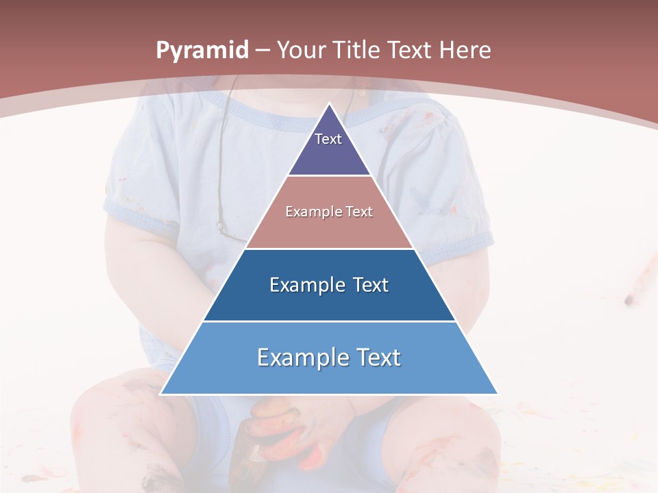 Blue Kid Paint PowerPoint Template