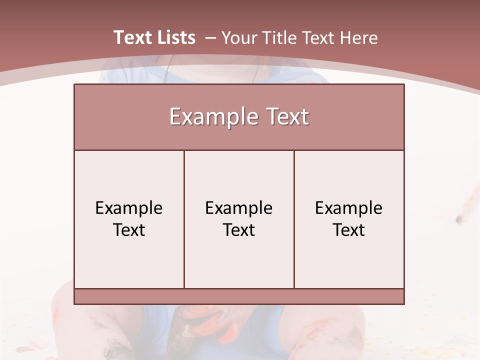 Blue Kid Paint PowerPoint Template