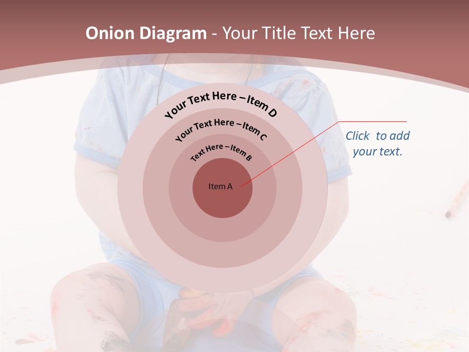 Blue Kid Paint PowerPoint Template