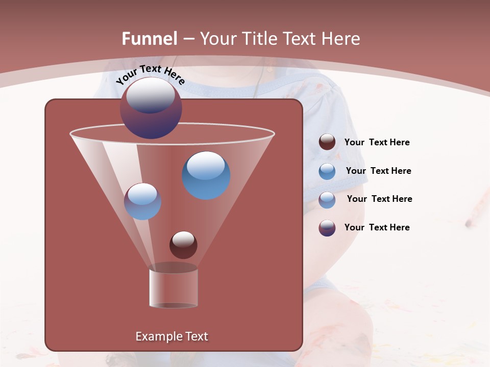 Blue Kid Paint PowerPoint Template