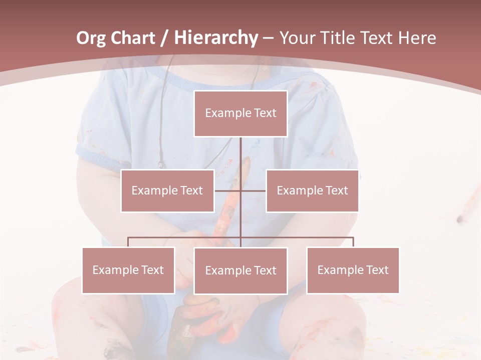 Blue Kid Paint PowerPoint Template