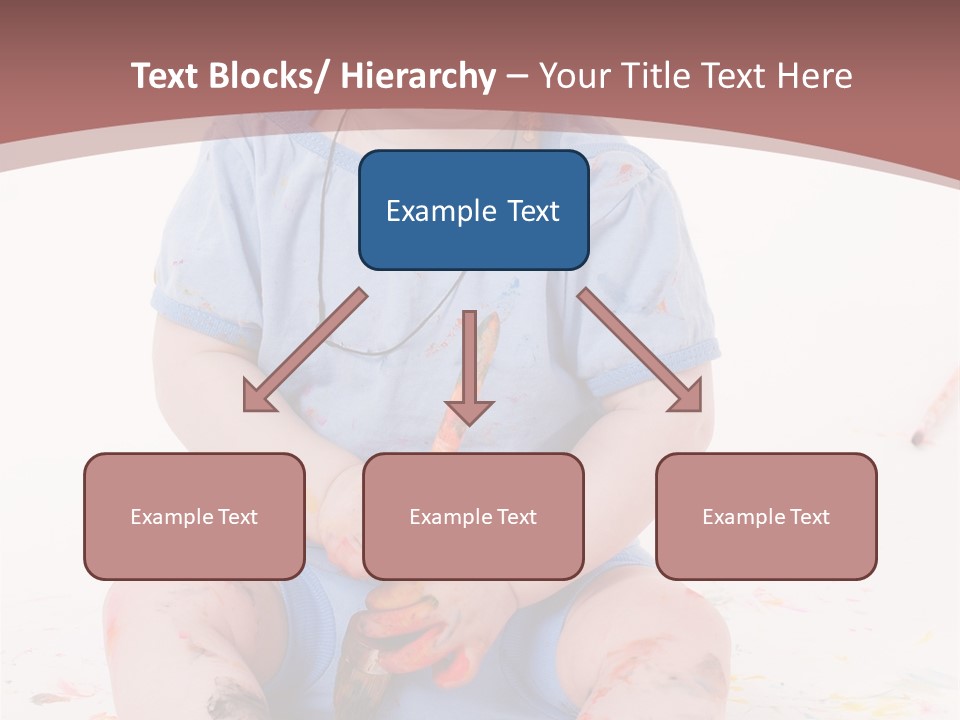 Blue Kid Paint PowerPoint Template