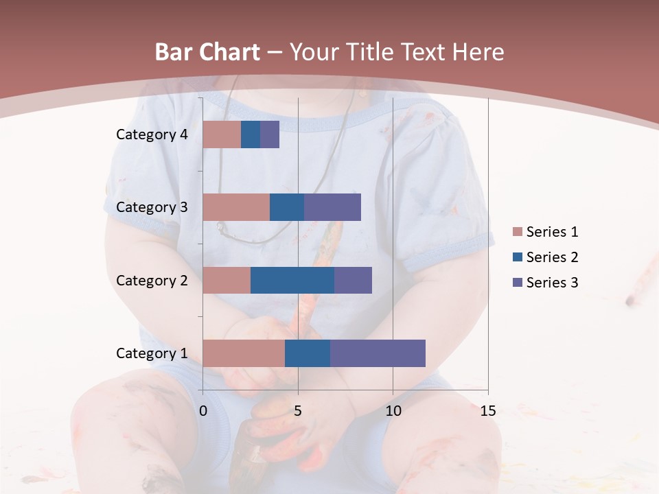 Blue Kid Paint PowerPoint Template