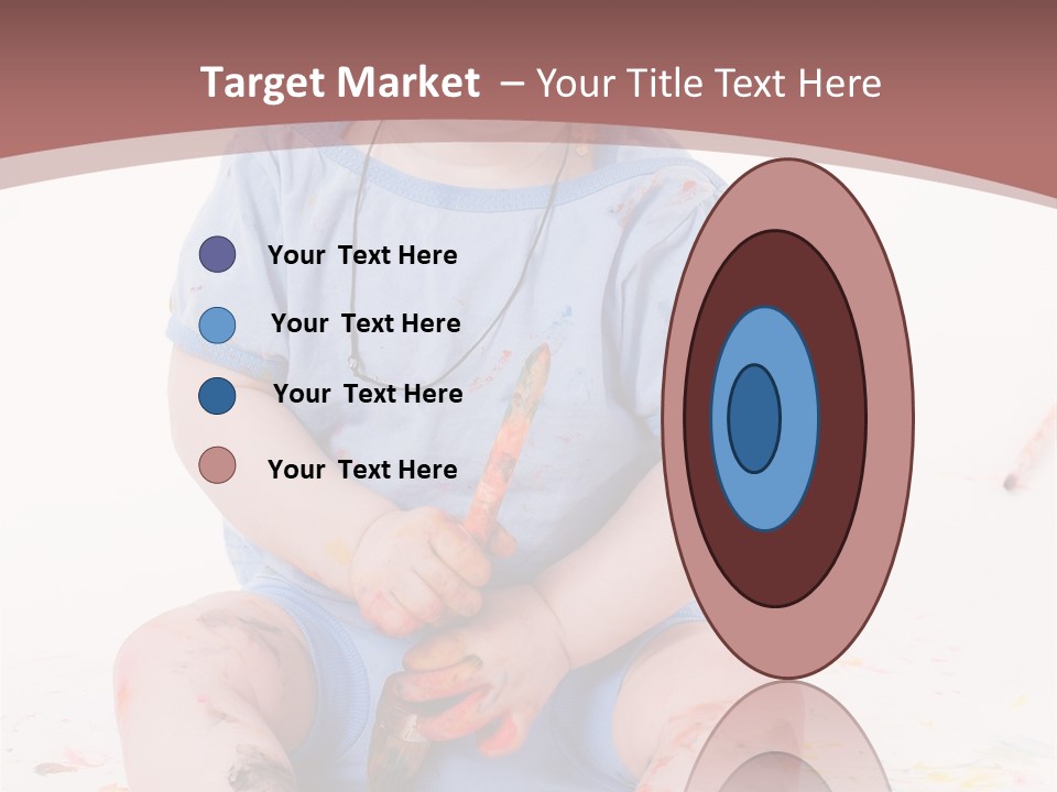 Blue Kid Paint PowerPoint Template