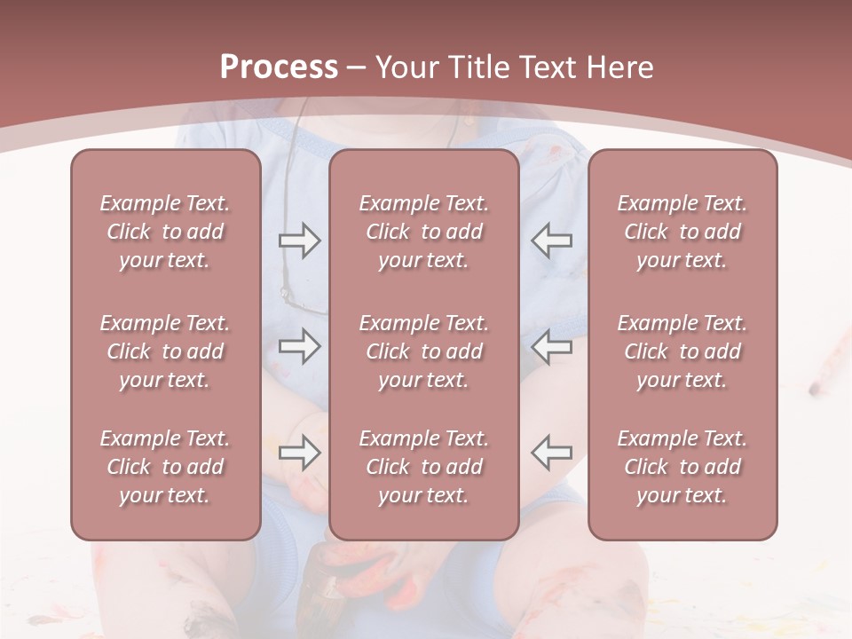 Blue Kid Paint PowerPoint Template