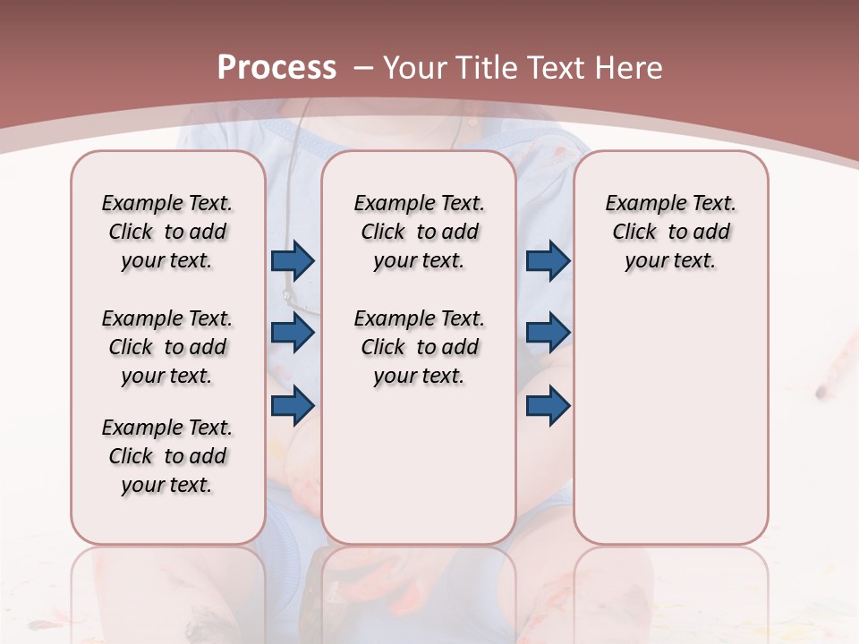 Blue Kid Paint PowerPoint Template