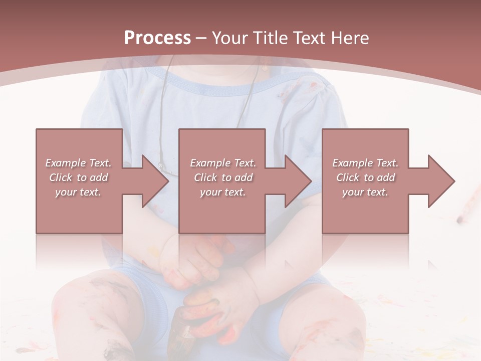 Blue Kid Paint PowerPoint Template