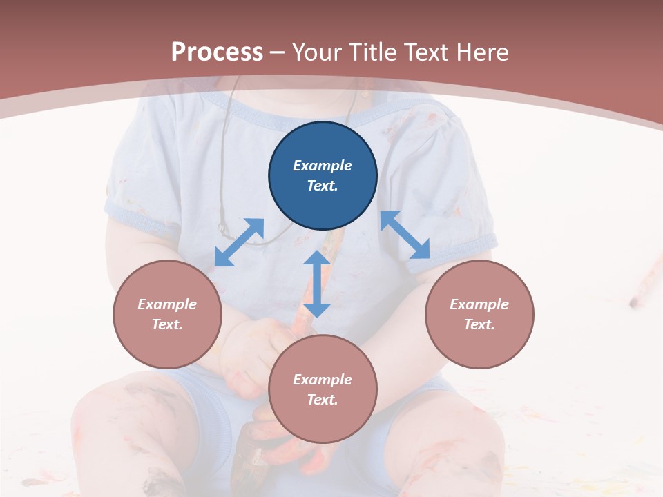 Blue Kid Paint PowerPoint Template