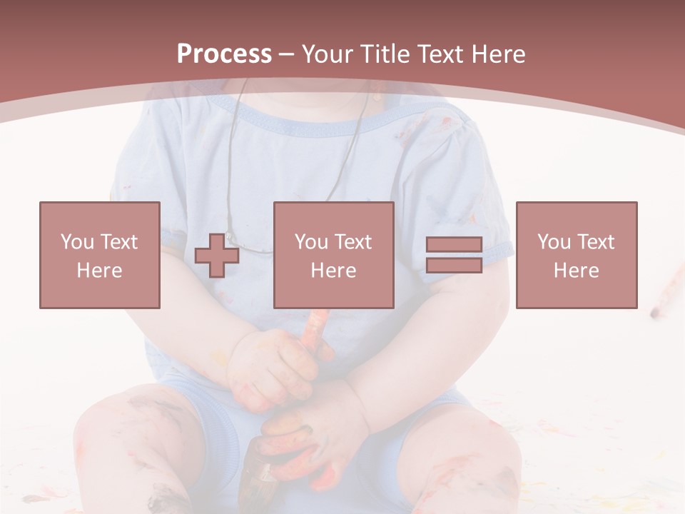 Blue Kid Paint PowerPoint Template