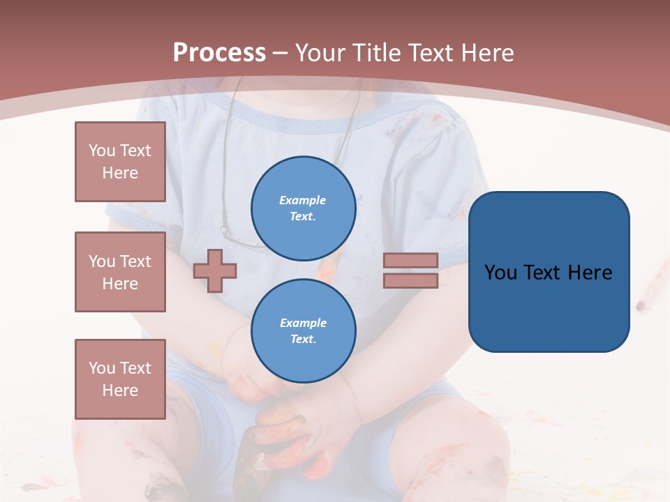 Blue Kid Paint PowerPoint Template