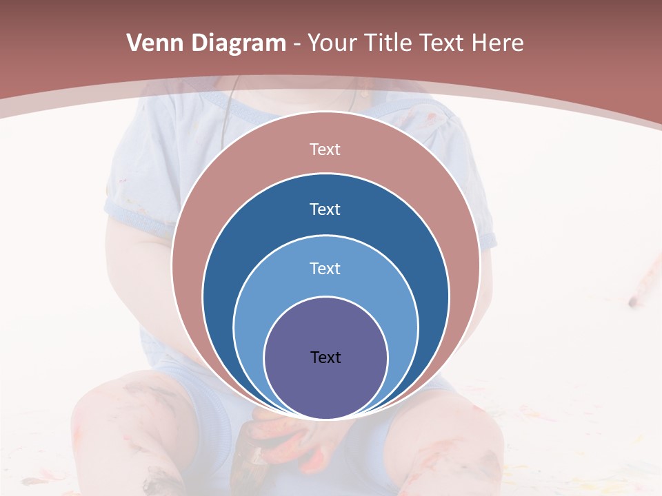 Blue Kid Paint PowerPoint Template