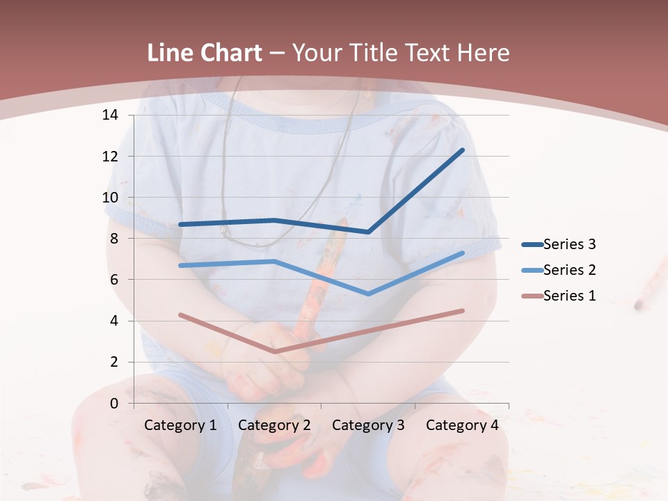 Blue Kid Paint PowerPoint Template