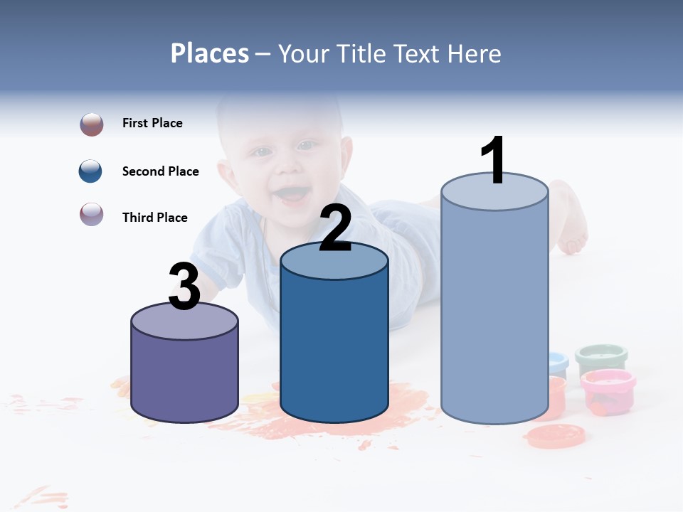 Portrait Baby Stained PowerPoint Template