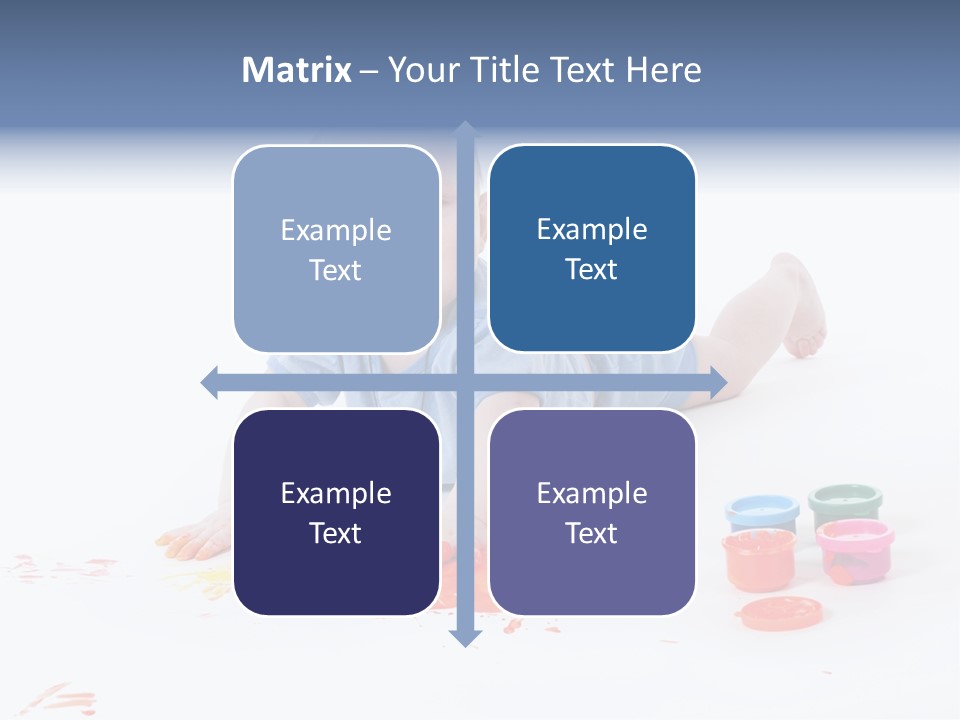 Portrait Baby Stained PowerPoint Template