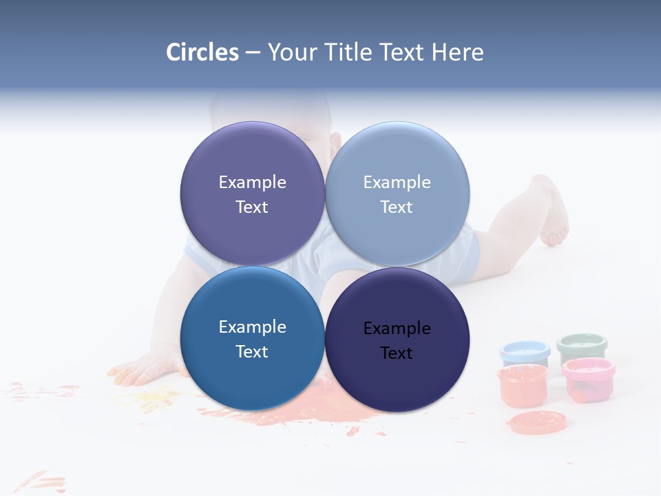 Portrait Baby Stained PowerPoint Template