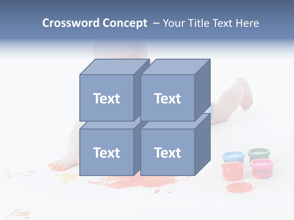 Portrait Baby Stained PowerPoint Template