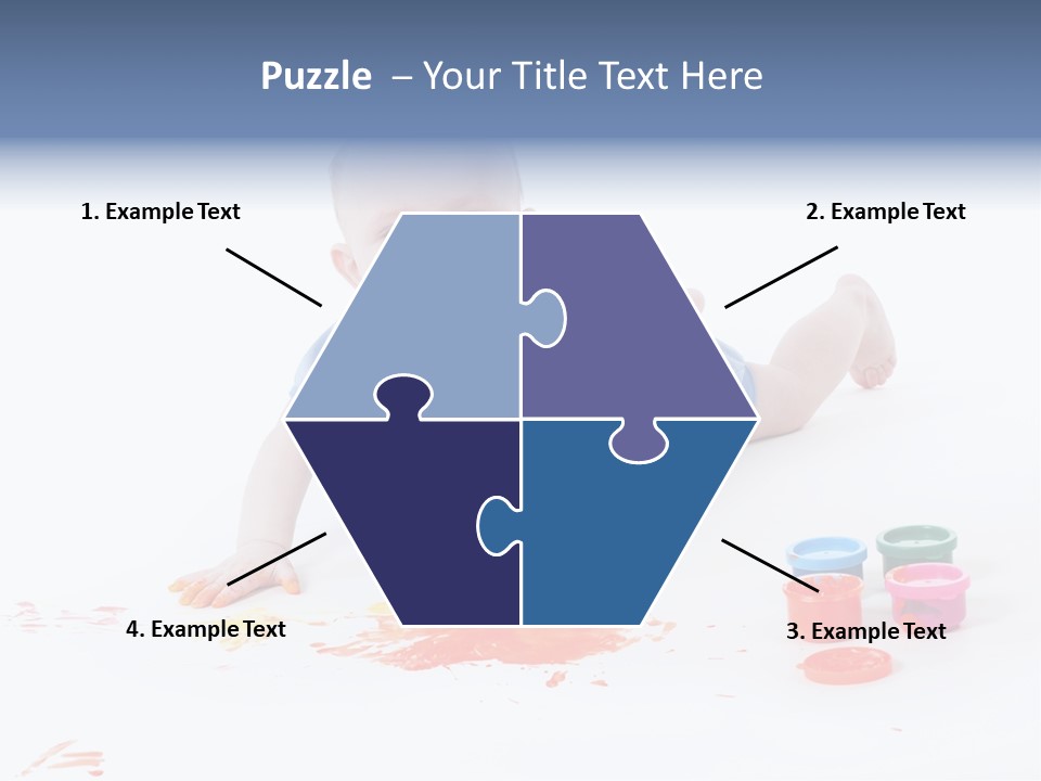 Portrait Baby Stained PowerPoint Template