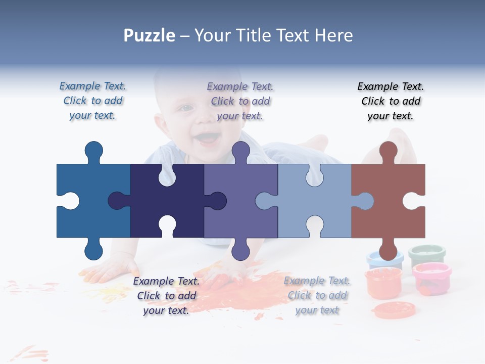 Portrait Baby Stained PowerPoint Template