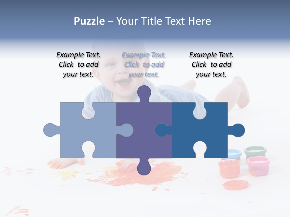 Portrait Baby Stained PowerPoint Template