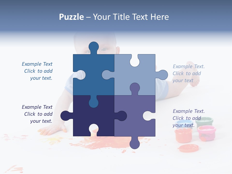 Portrait Baby Stained PowerPoint Template