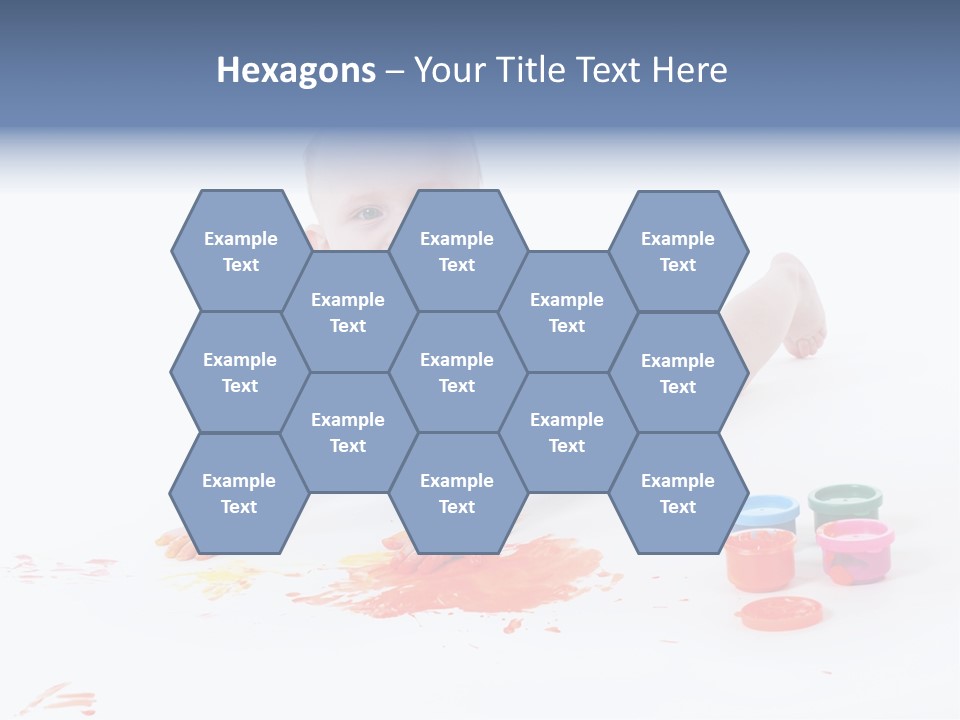 Portrait Baby Stained PowerPoint Template