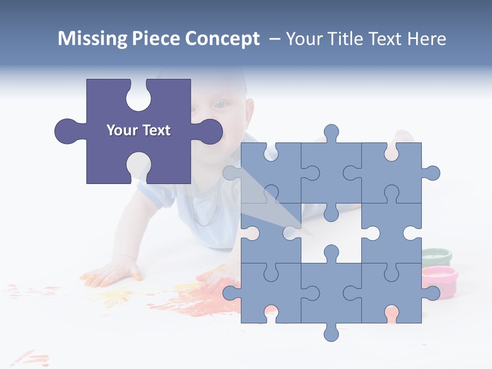 Portrait Baby Stained PowerPoint Template