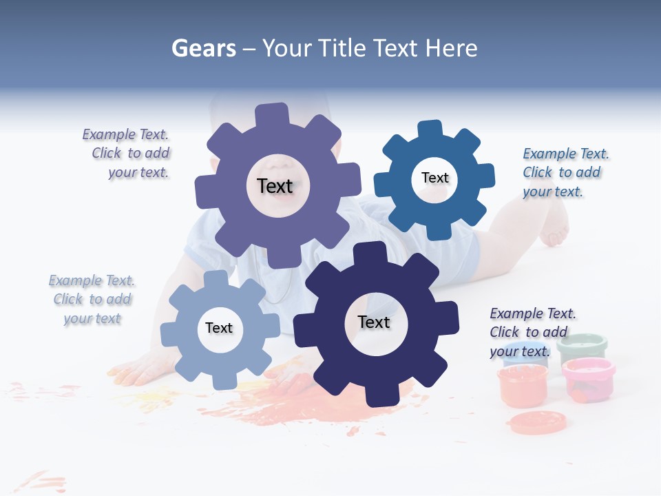 Portrait Baby Stained PowerPoint Template