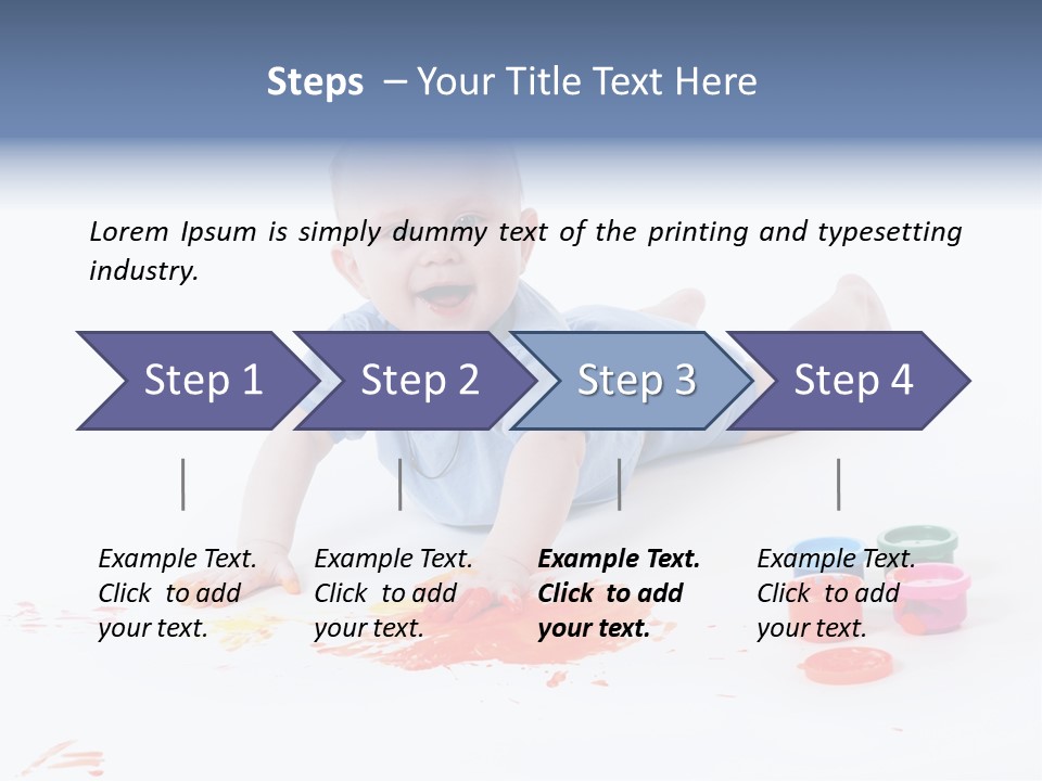 Portrait Baby Stained PowerPoint Template