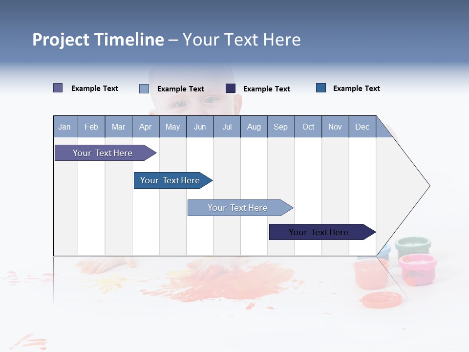 Portrait Baby Stained PowerPoint Template