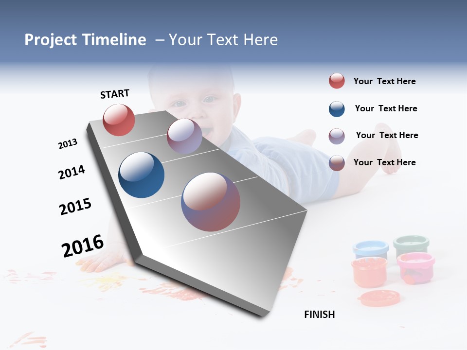 Portrait Baby Stained PowerPoint Template