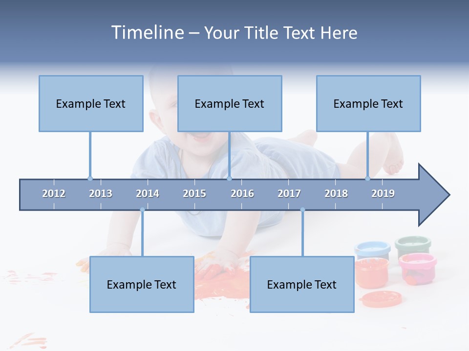 Portrait Baby Stained PowerPoint Template