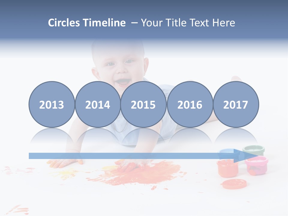 Portrait Baby Stained PowerPoint Template