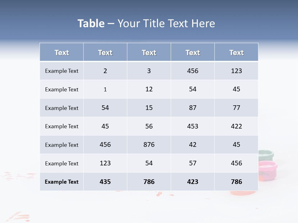 Portrait Baby Stained PowerPoint Template