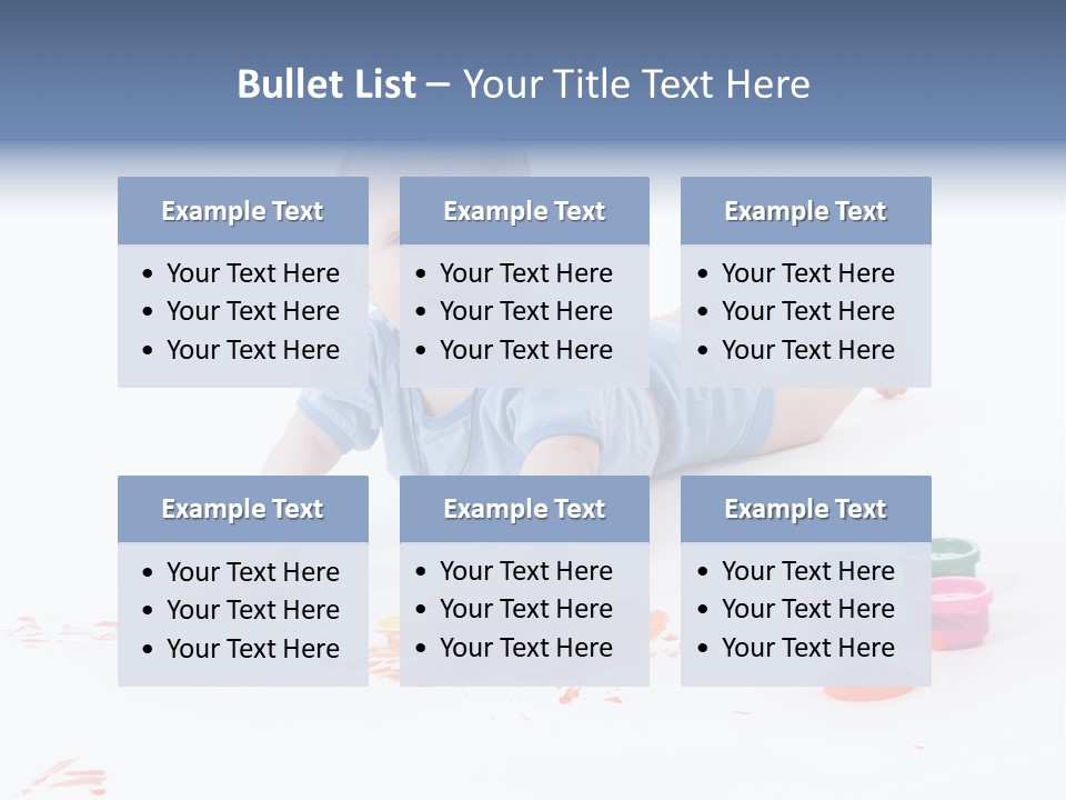 Portrait Baby Stained PowerPoint Template