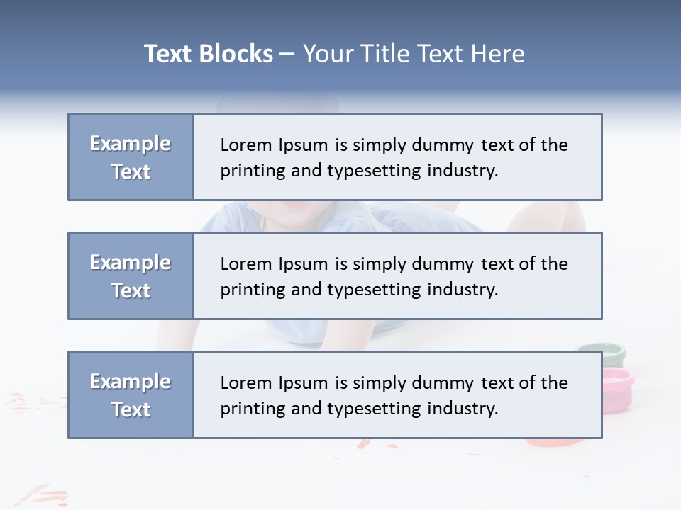 Portrait Baby Stained PowerPoint Template