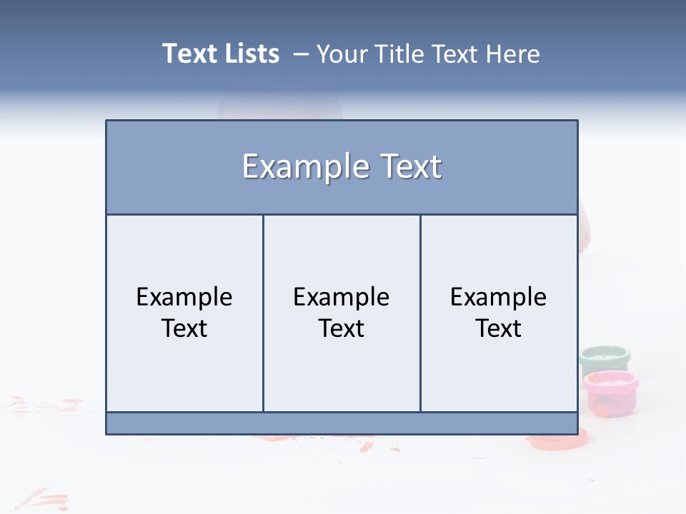 Portrait Baby Stained PowerPoint Template